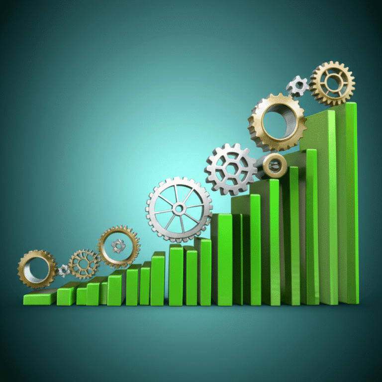 Crescimento Financeiro Automatizado Gráfico mostrando crescimento financeiro automatizado.